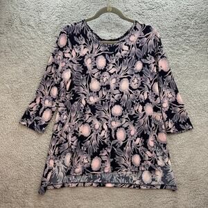 Clara Sun Woo Women's Small Blouse Floral Casual Comfortable Flowy Beach Weekend